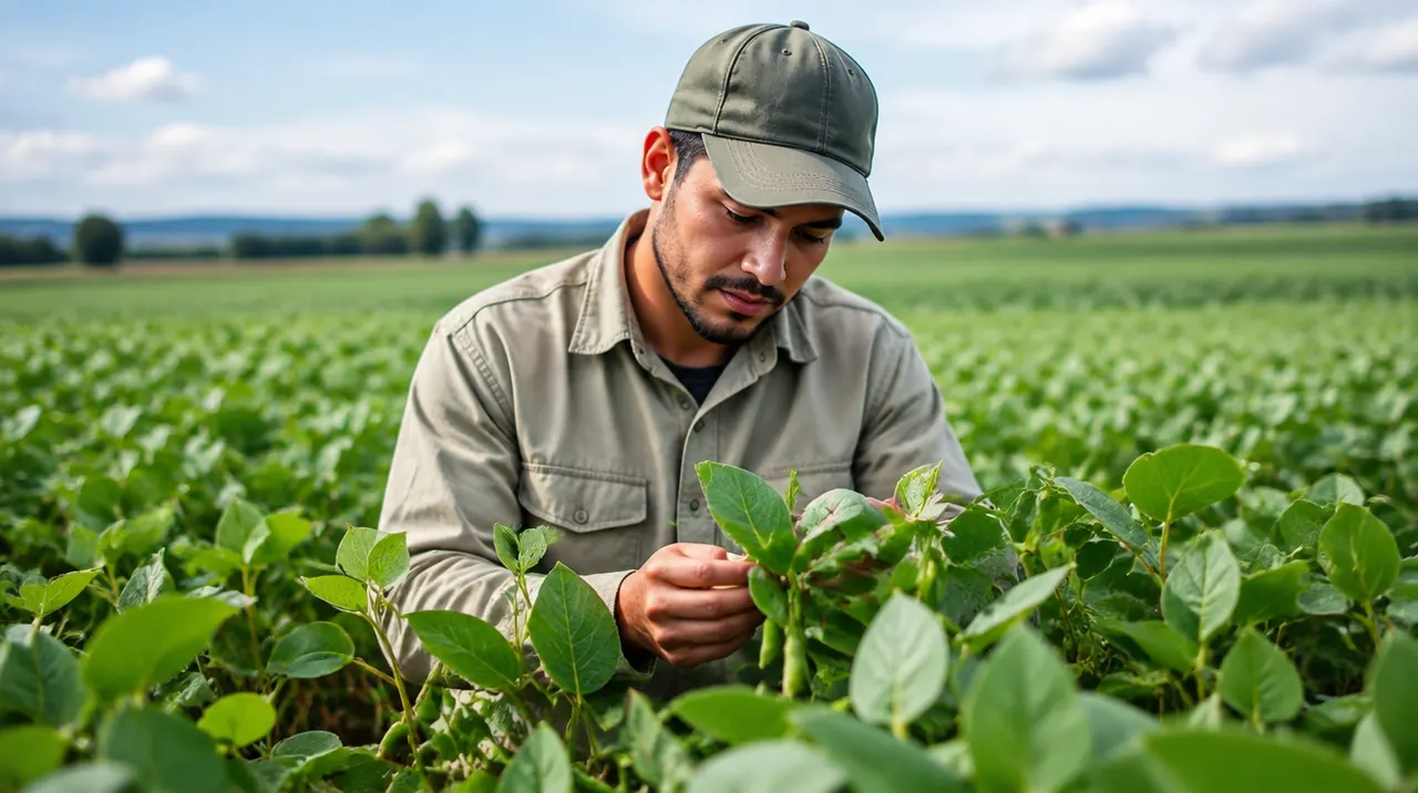 Técnico em Agricultura trabalhando