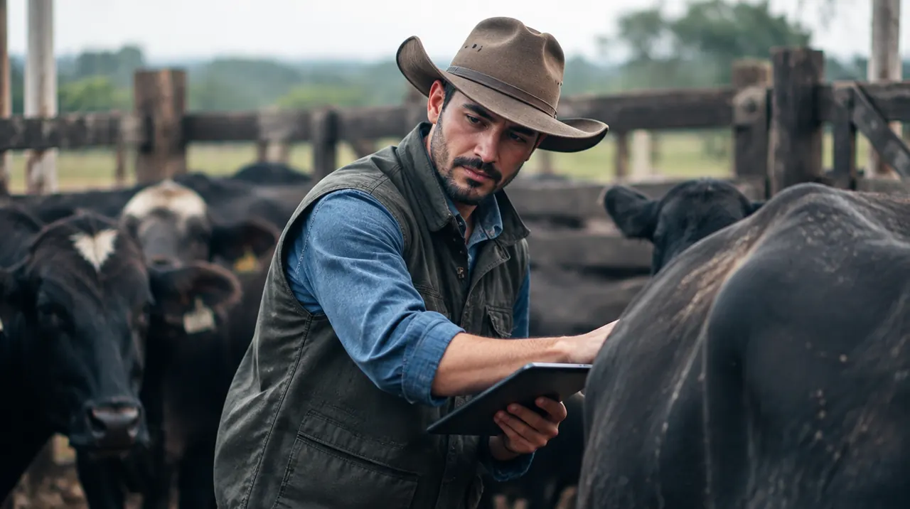 Técnico em Agropecuária trabalhando