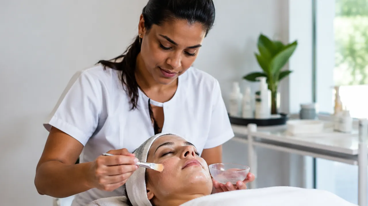 Técnico em Estética trabalhando