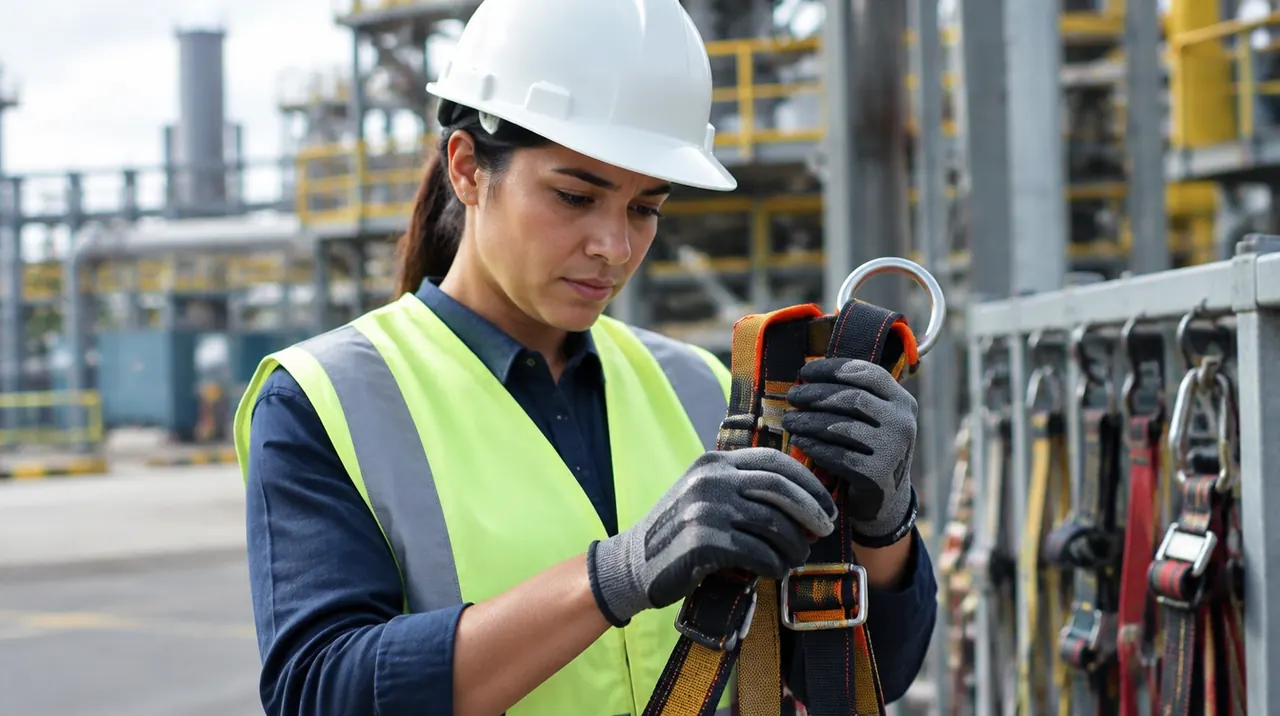 Técnico em Segurança do Trabalho trabalhando