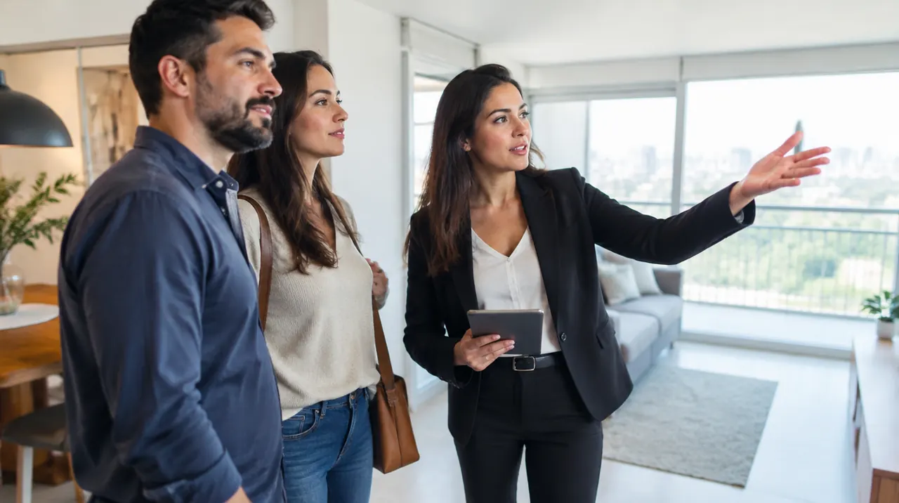 Técnico em Transações Imobiliárias trabalhando